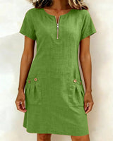 Kaitlin | Breezy Cotton-Linen Dress