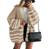 Veronika | Oversized Lantern Sleeve Knit Cardigan