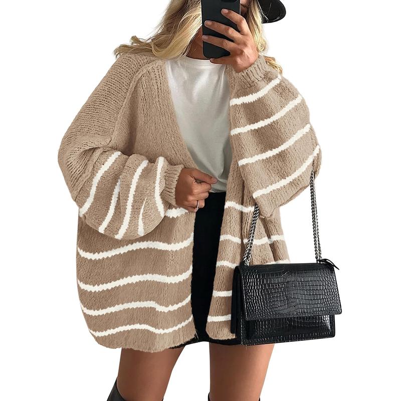 Veronika | Oversized Lantern Sleeve Knit Cardigan
