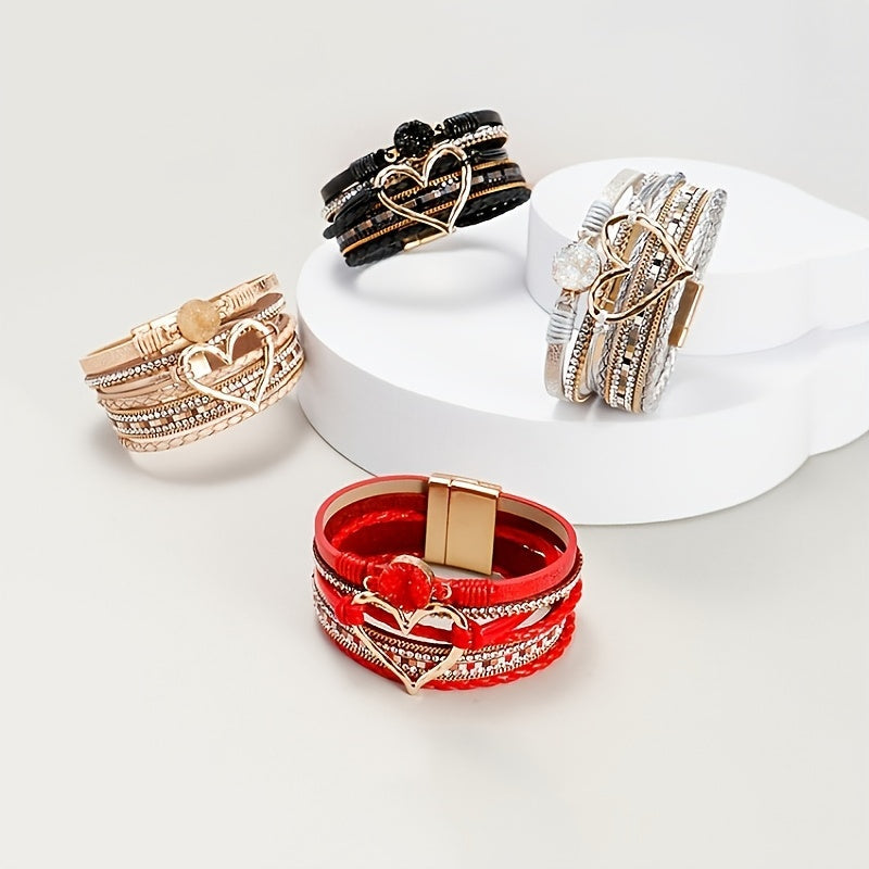 Jennifer | Bohemian Multi-Layer Leather Bracelet