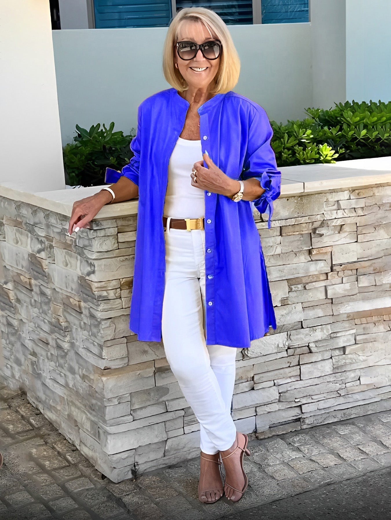 Célina | Classy Long Shirt Jacket