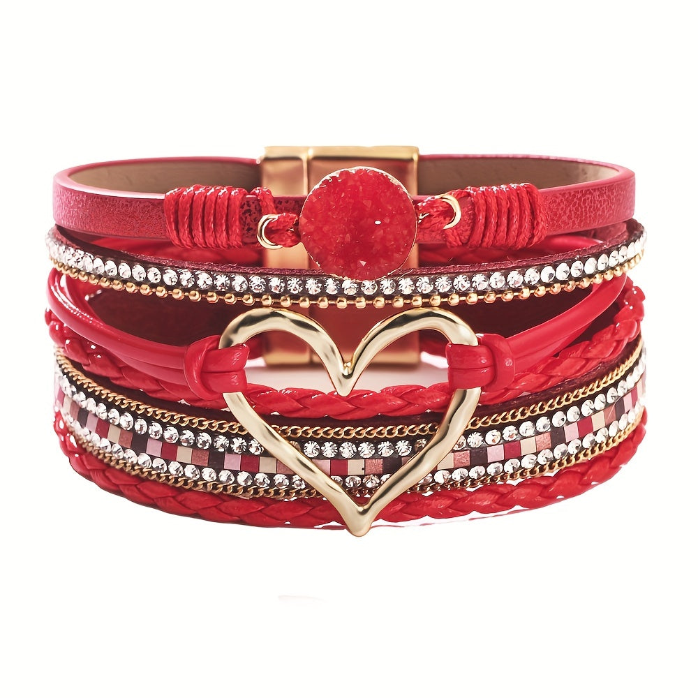 Jennifer | Bohemian Multi-Layer Leather Bracelet