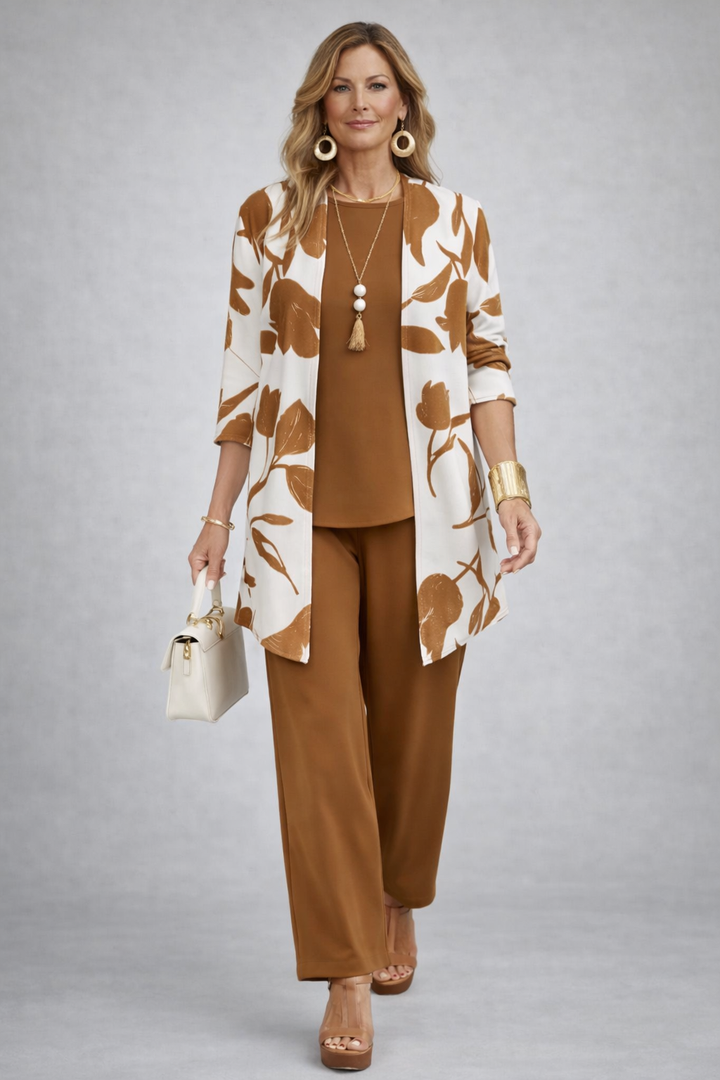 Ryelee | Floral Cardigan 3-Piece Set