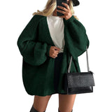 Veronika | Oversized Lantern Sleeve Knit Cardigan