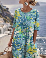 Essie | Floral Print Maxi Dress