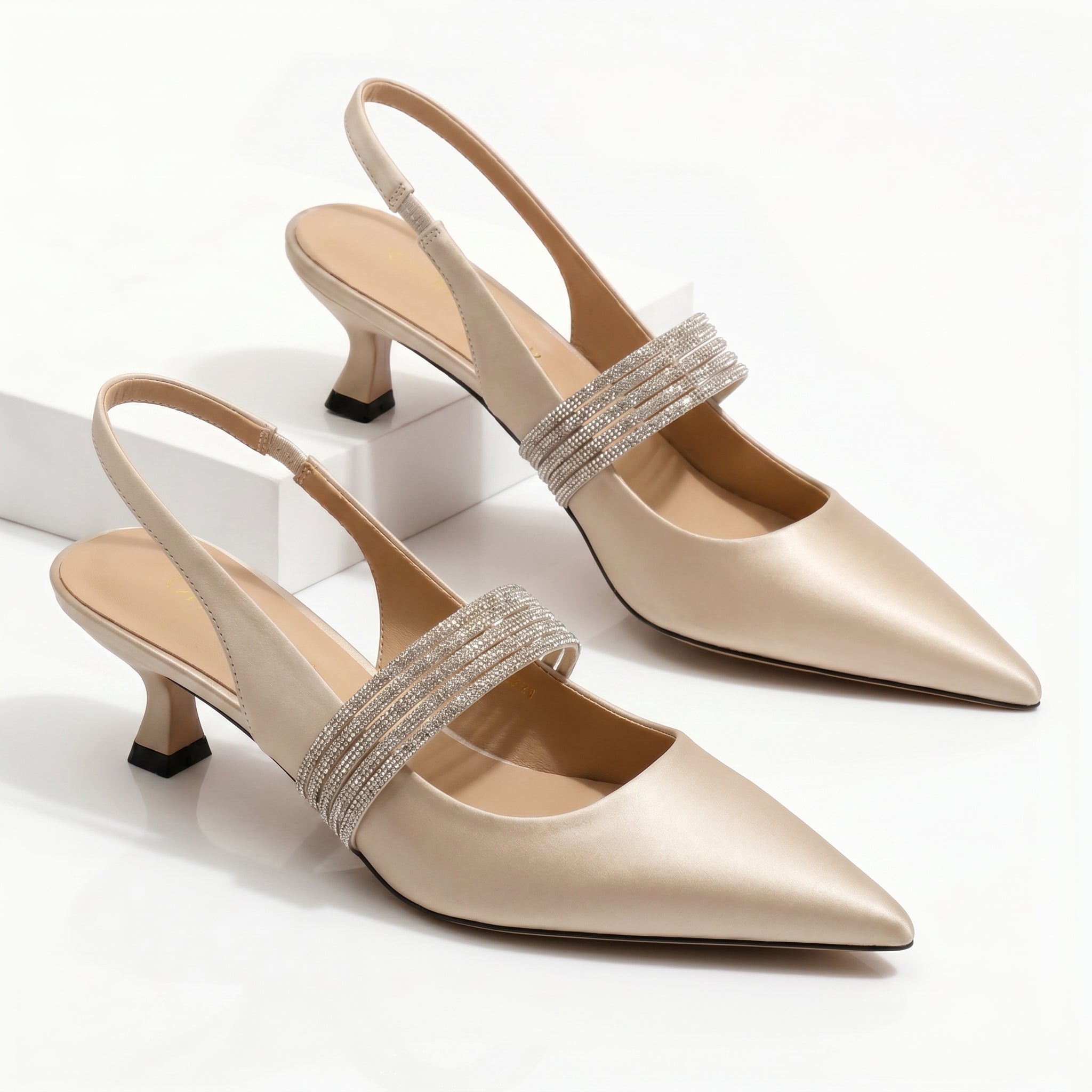 Rory | Crystal Kitten Heels