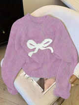 Céleste | Elegant Bow Knit Sweater