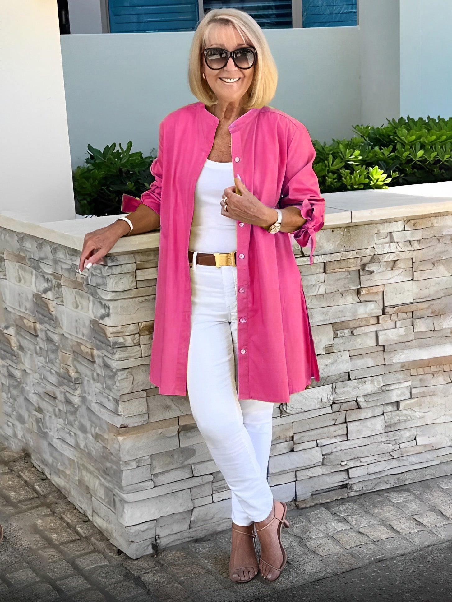 Célina | Classy Long Shirt Jacket