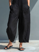 Linnet | Elegant Black Wide-Leg Jumpsuit