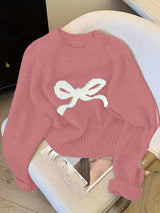 Céleste | Elegant Bow Knit Sweater