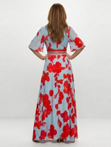Wilder | V-Neck Floral Maxi Dress