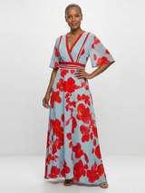 Wilder | V-Neck Floral Maxi Dress