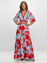 Wilder | V-Neck Floral Maxi Dress