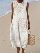 Molly | Sleeveless Printed Summer Dress