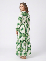 Halona | Maxi Dress Long Sleeve Waist Buttons