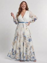 Marsha | Floral Maxi Dress with Long Sleeves
