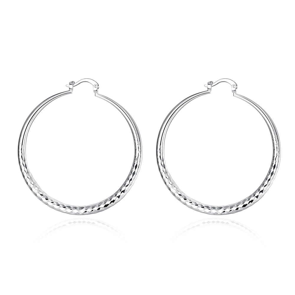 Loretta | Sterling Silver Circle Hoop Earrings