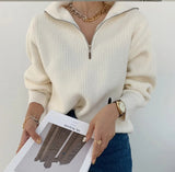 Céleste | Cozy Half-Zip Knit Sweater