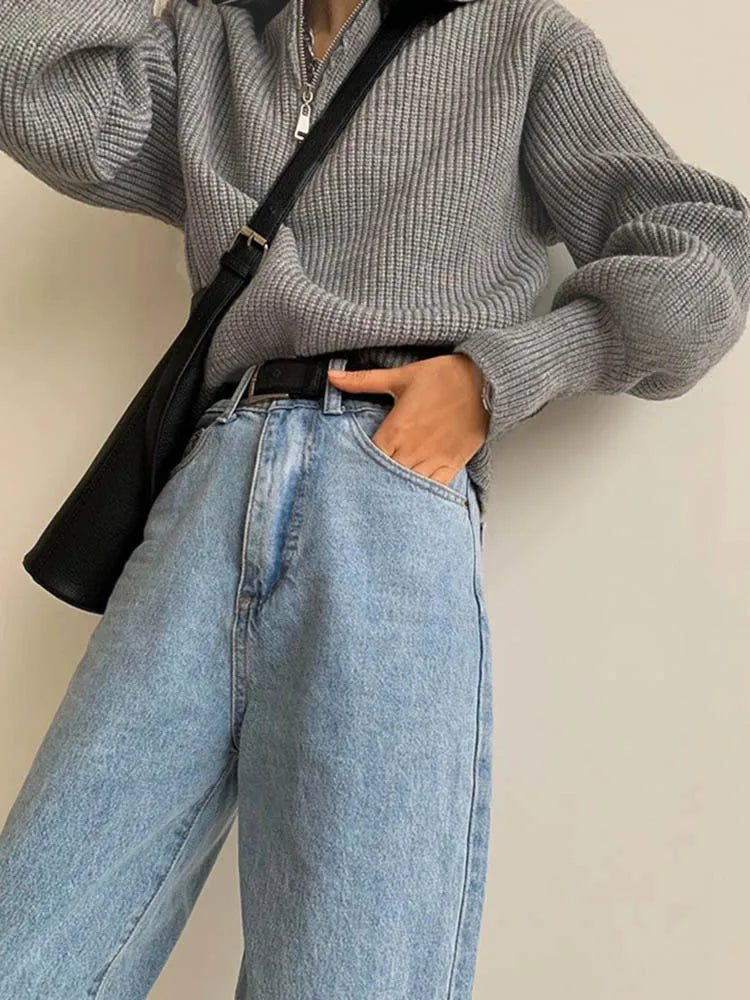 Céleste | Cozy Half-Zip Knit Sweater