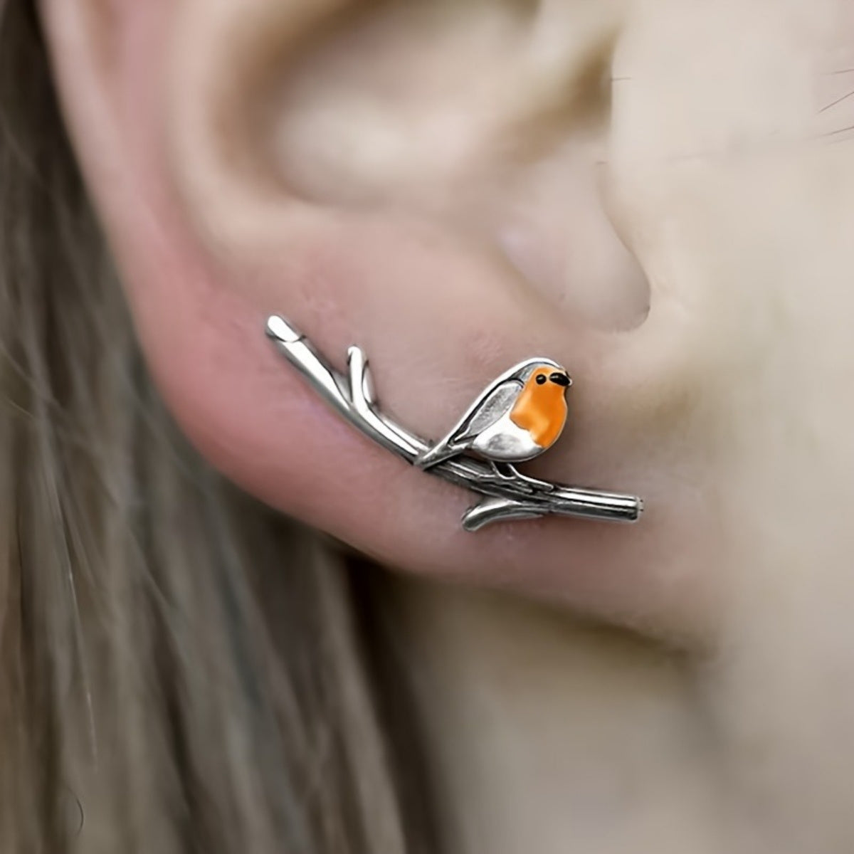 Ximena | Whimsical Bird Drop Earrings