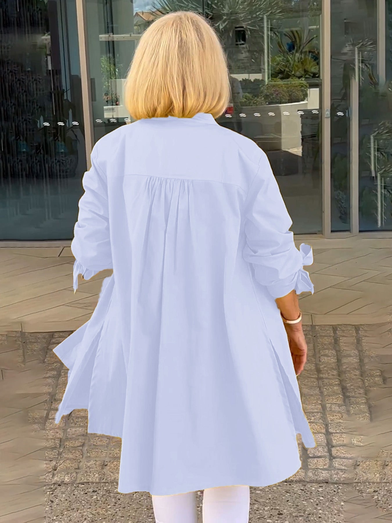 Célina | Classy Long Shirt Jacket