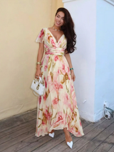 Imogen | V-Neck Floral Maxi Dress