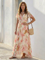 Imogen | V-Neck Floral Maxi Dress