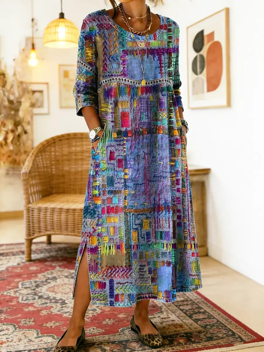 Iyla | Artisan Patchwork Maxi Dress