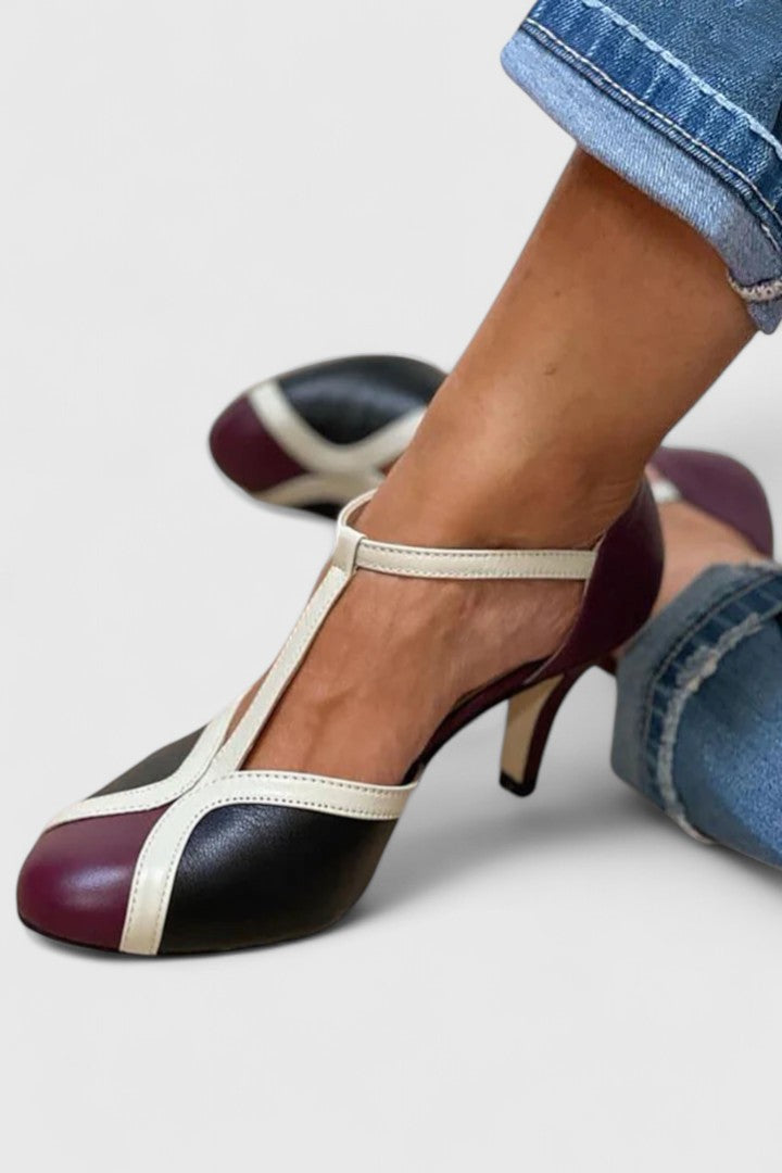 Lourdes | All-Day Comfort T-Strap Heels