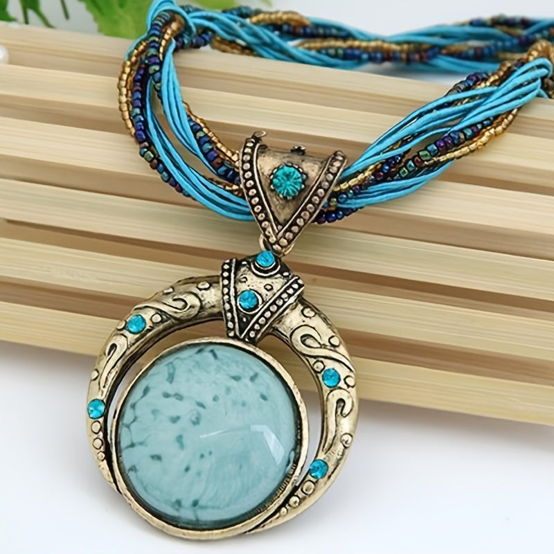 Erica | Bohemian Layered Pendant Necklace