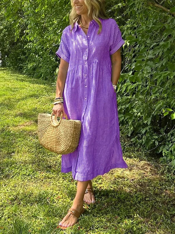 Mae | Striped Shirt Dress, Everyday Elegance