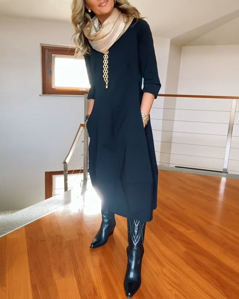 Elara | Luxe Maxi Dress Long Sleeves
