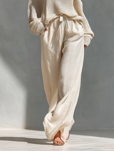 Elizabeth | Knit Top & Flowy Pant Set