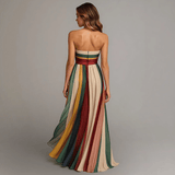 Kaelynn | Sleeveless Colorblock Maxi Dress