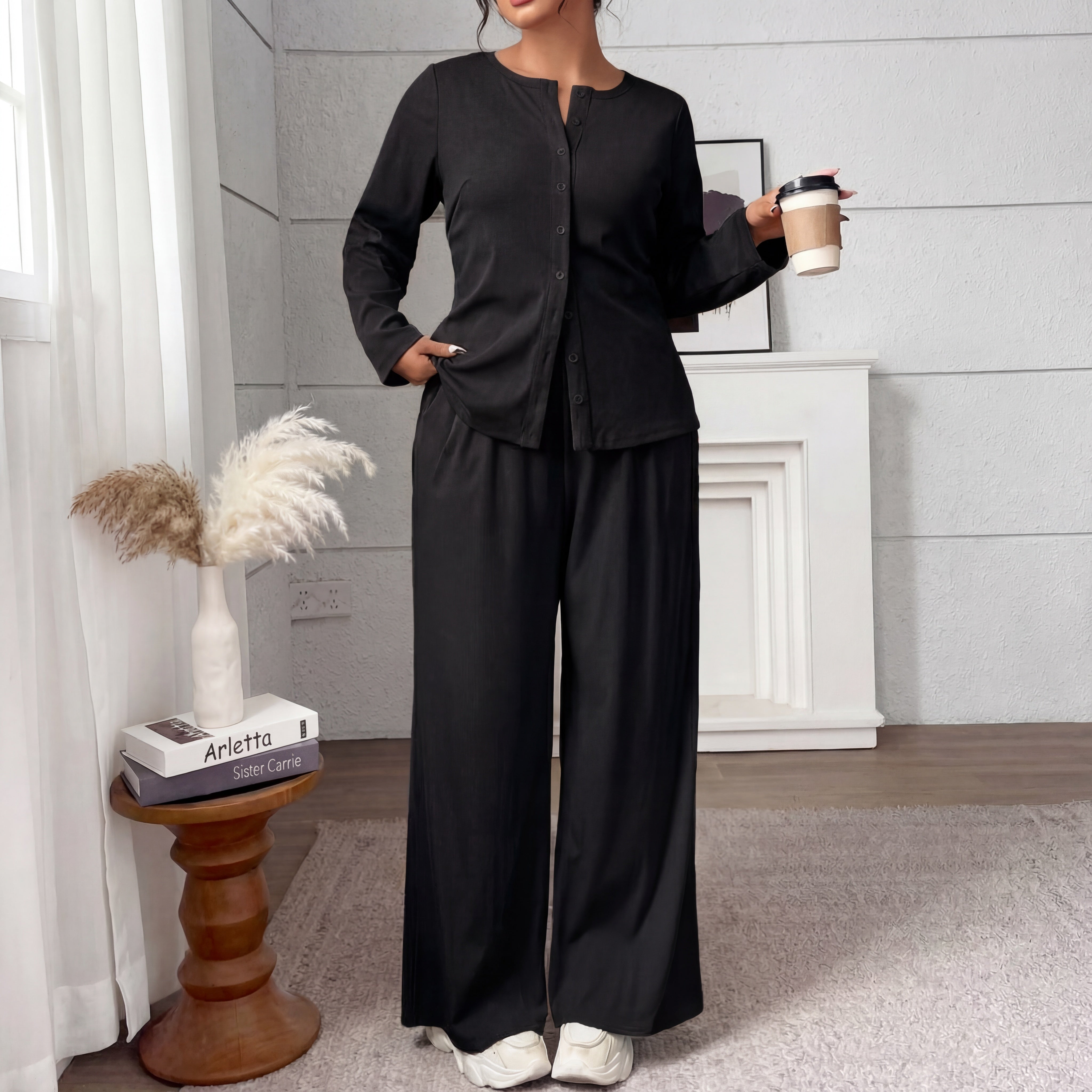 Vivienne | Knitted Two-Piece Plus Set