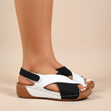 Ulla | Ergonomic Cross-Strap Wedge Sandals