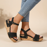 Constance | Wedge Sandal Ankle Strap