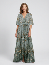 Xanthippe | Floral V-Neck Maxi Dress