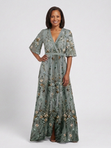 Xanthippe | Floral V-Neck Maxi Dress