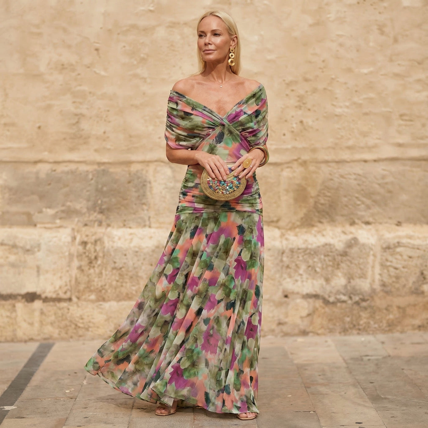 Undine | Floral Long Dress