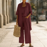 Raelyn | Elegant Three-Piece Linen Set