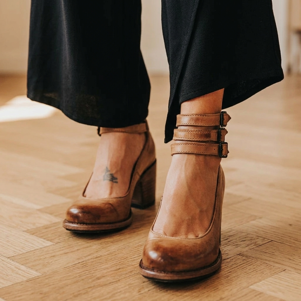 Queen | Buckle Strap Block Heel