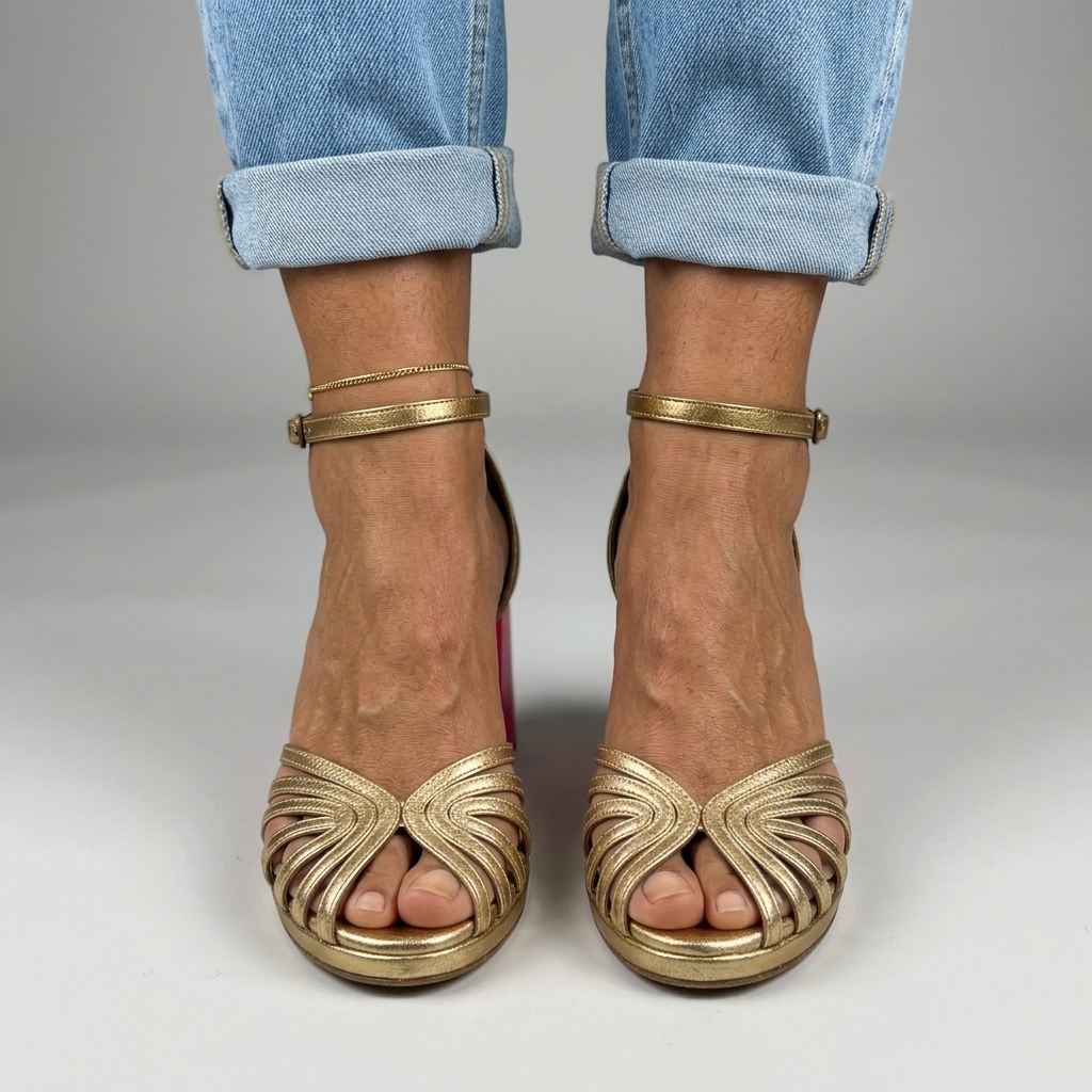 Vicki | Cushioned Open-Toe Heels