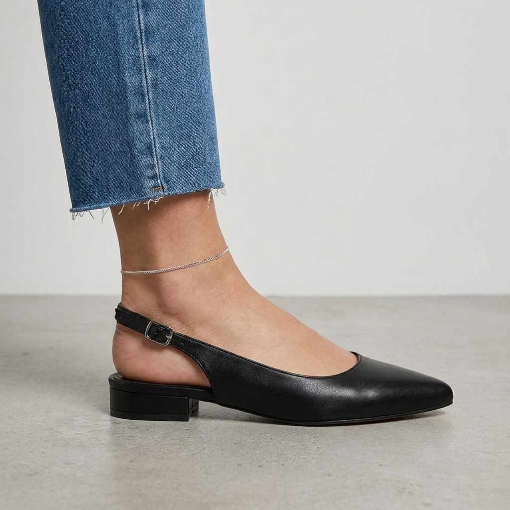 Veda | Pointed Slingback Comfort Flats