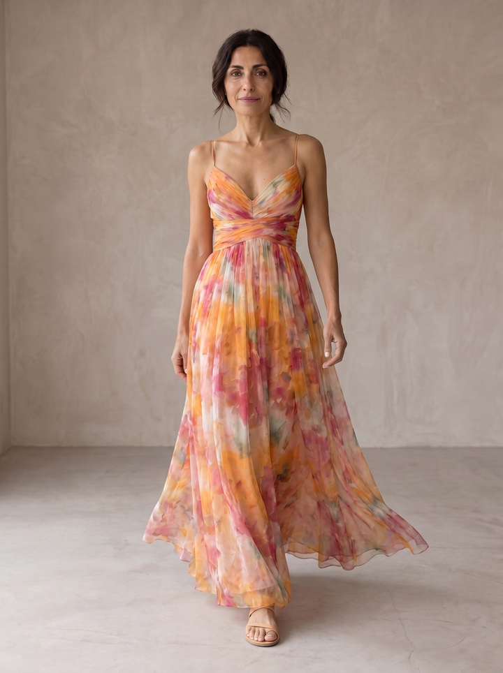 Solveig | Enchanting Floral Maxi Dress