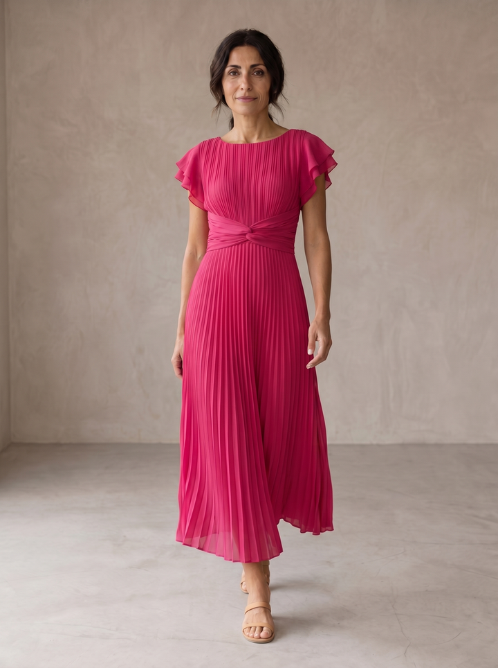 Urania | Flowing Pleated Maxi Dress
