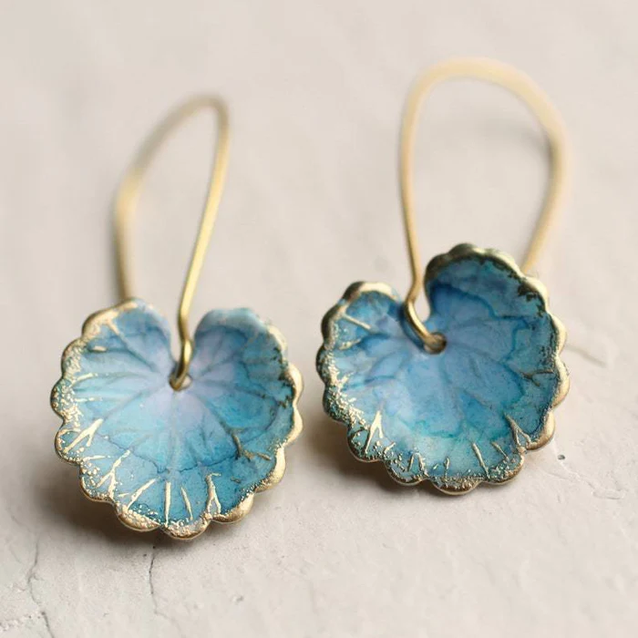 Cheryl | Vintage Botanical Leaf Earrings