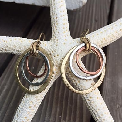 Ember | Gold & Silver Vintage Earrings