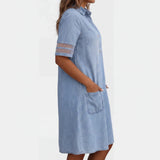 Kailey | Relaxed Linen-Feel Shirt Dress
