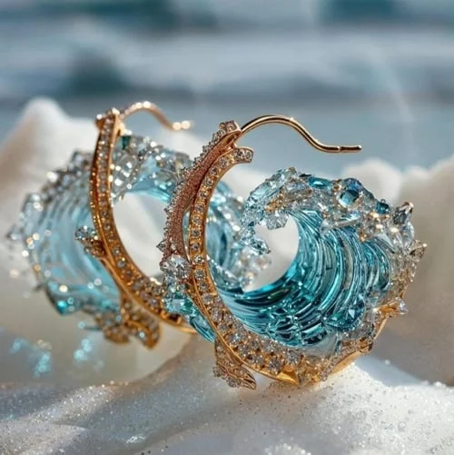 Monique | Ocean-Inspired Drop Earrings